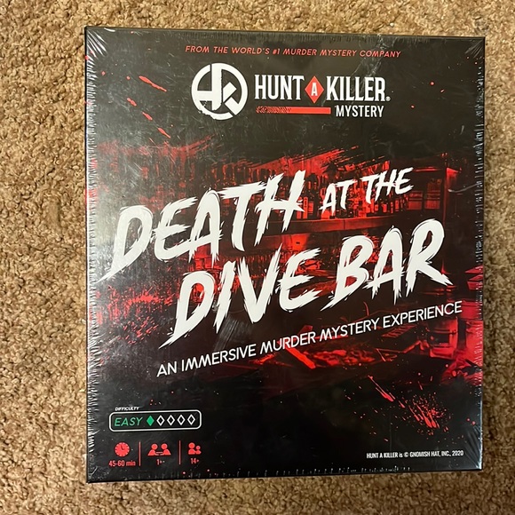Hunt a Killer Games Nwt Hunt A Killer Death At The Dive Bar Game